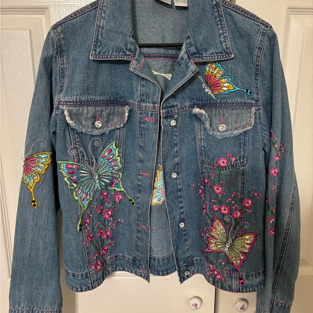 Blue jeans jacket size medium used